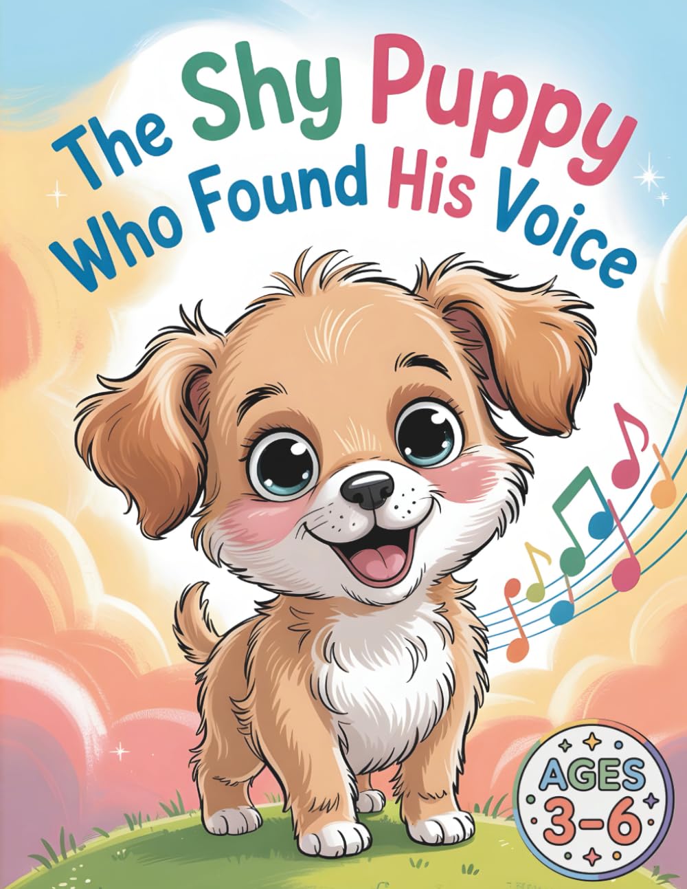 The Shy Puppy Who Found His Voice: A Gentle Coloring Adventure About Confidence and Self-Expression for Kids Ages 3–6