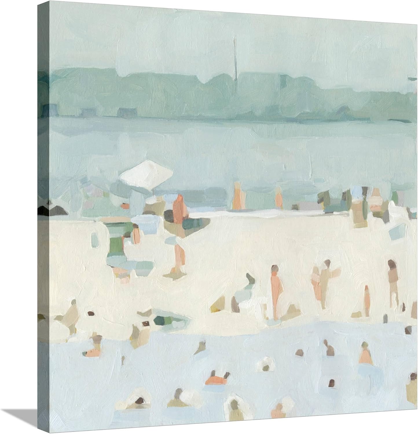 ART.COM Wall Art Print Sea Glass Sandbar I by Emma Scarvey, 16x16
