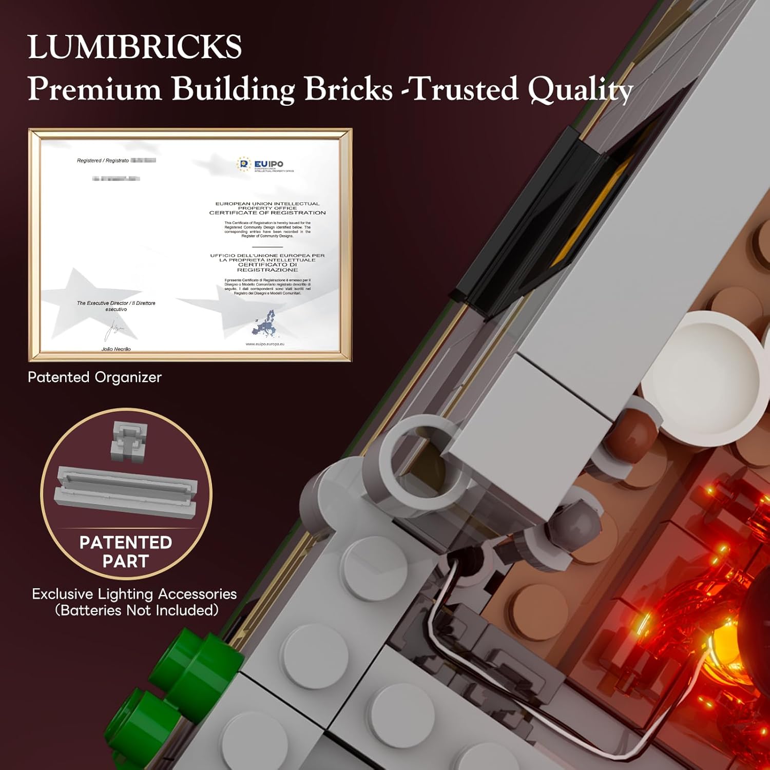 Medieval Guard Post Lighting Building Bricks Set - Middle Ages Castle Modular Collection Display Kit with Minifigures 2945 Pcs for Adults & Teens - Image 5