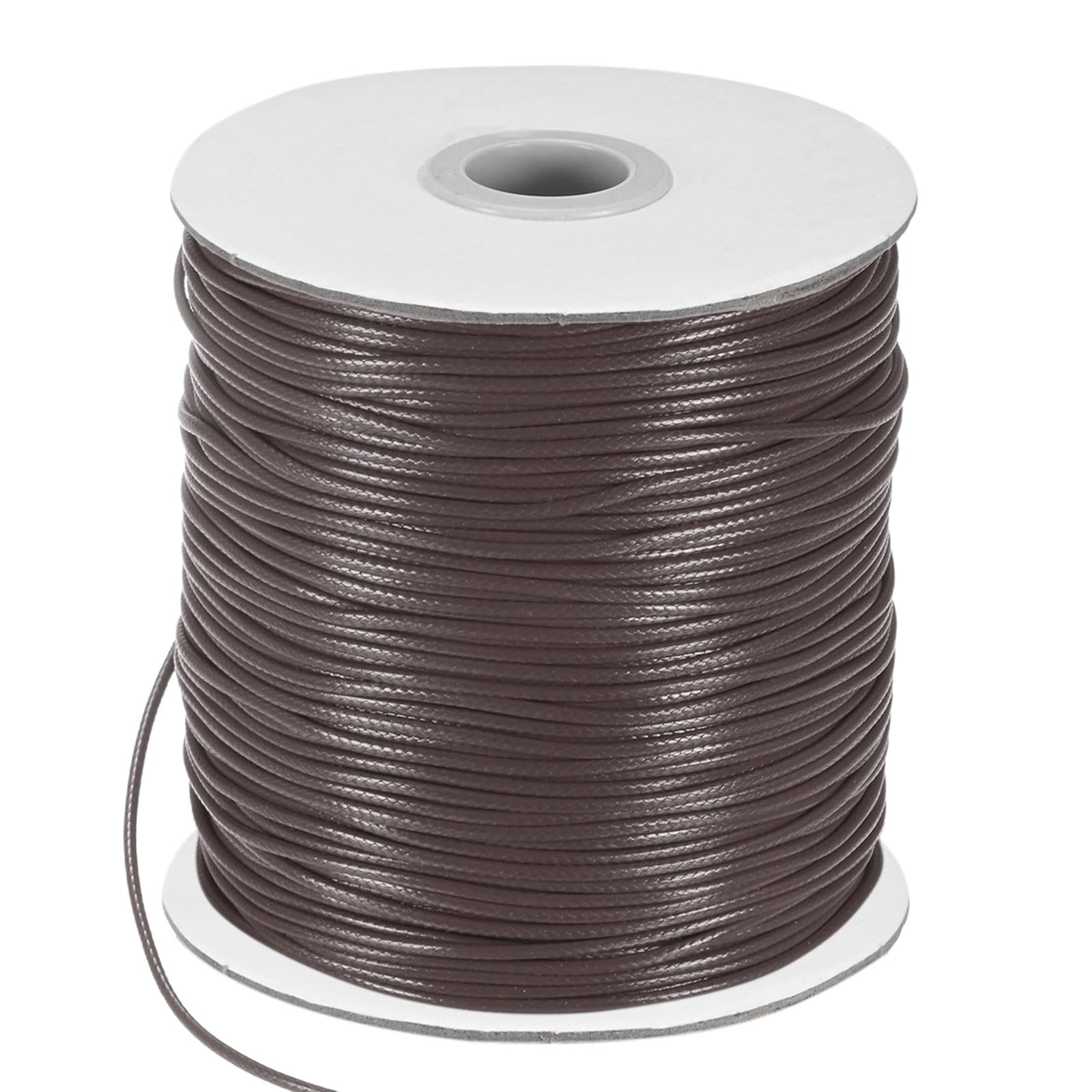 Fil polyester ciré 1.5mm M METERXITY cordon macramé création bijoux artisanat manuel brun