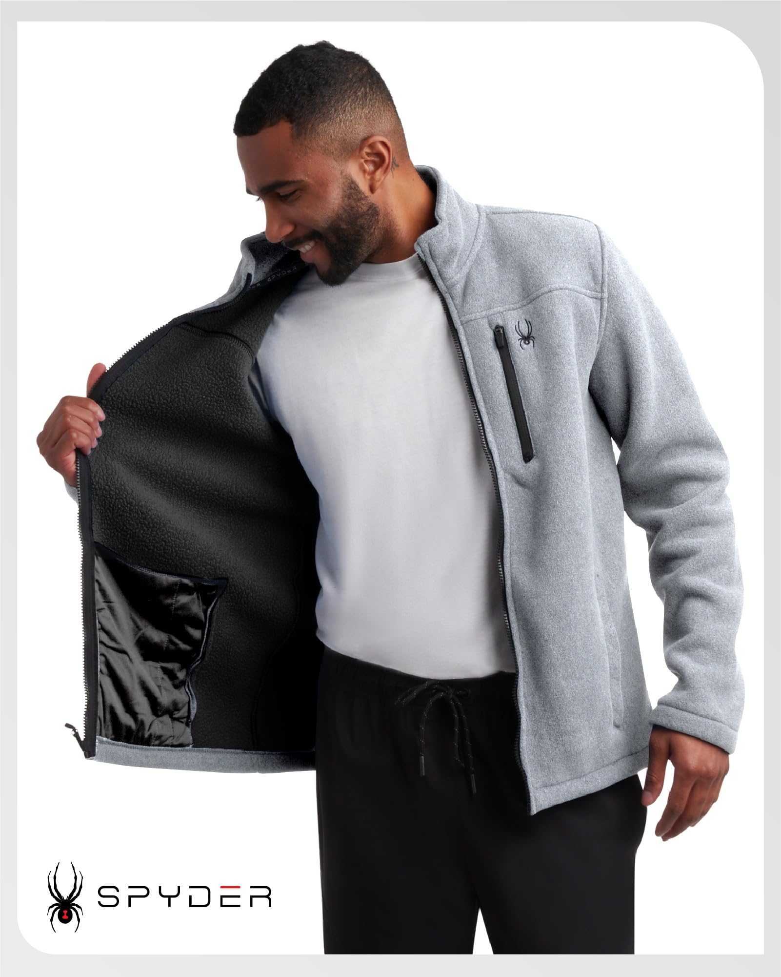 Spyder Herren M Spyd Sherp Flc Zip Fleecejacke