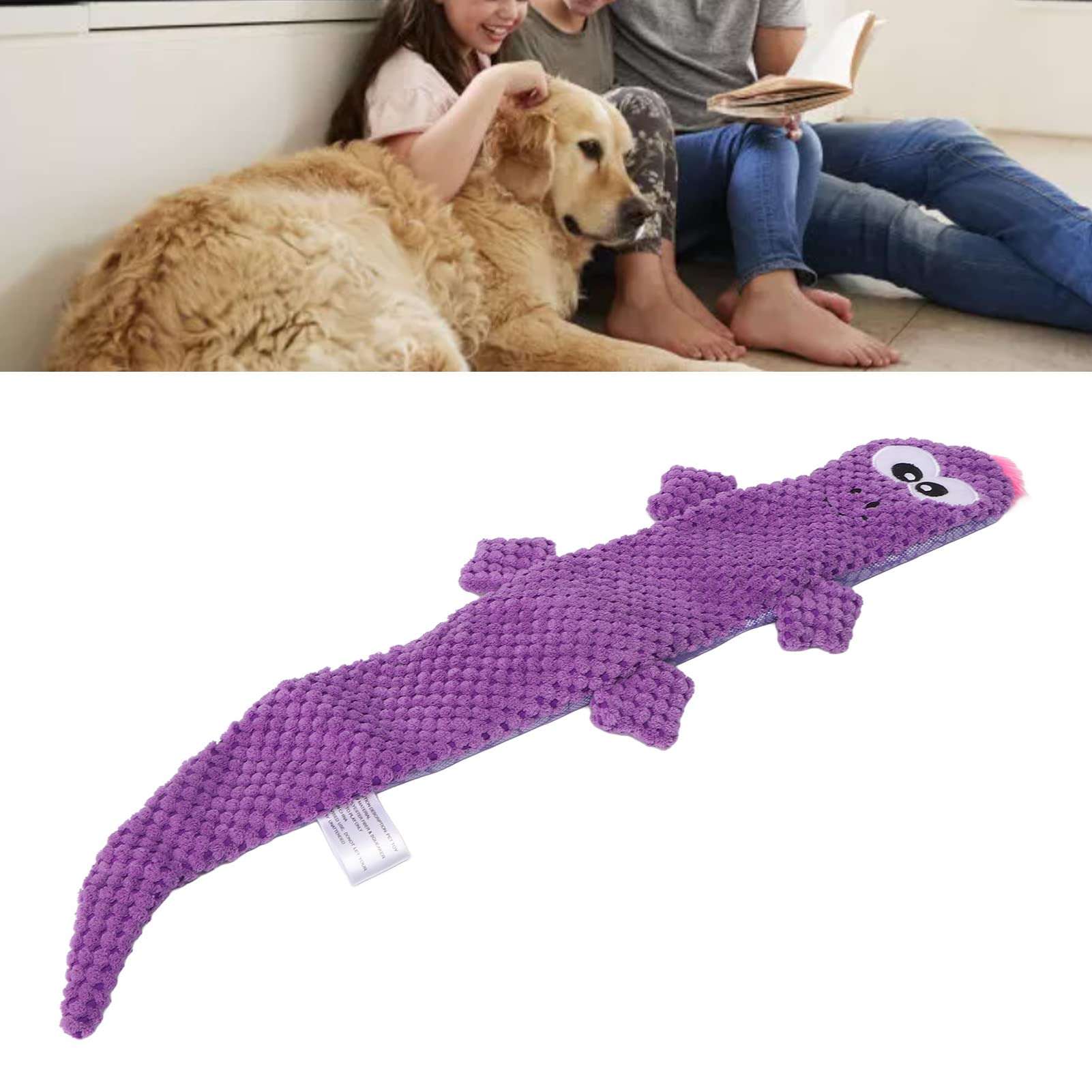 Amazon | 犬のきしむおもちゃ、インタラクティブなトカゲのぬいぐるみ