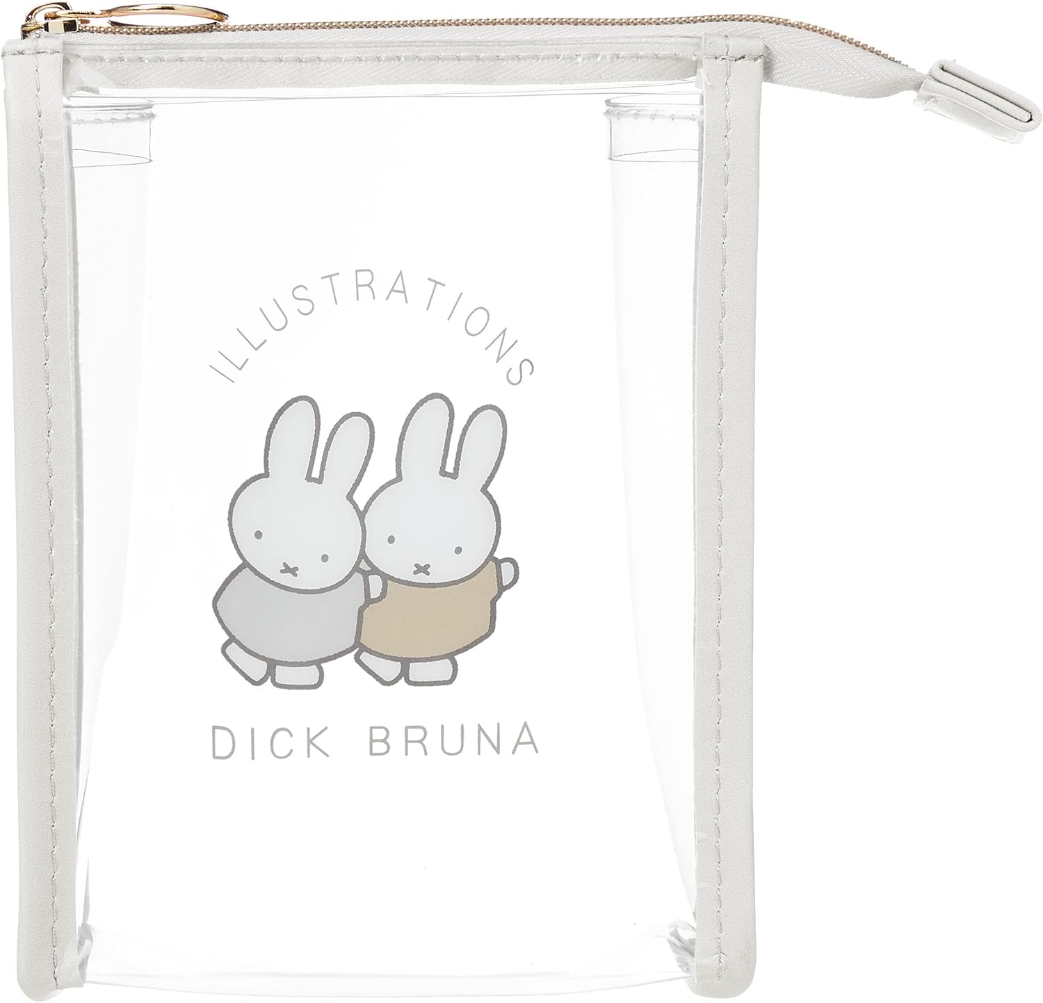 マリモクラフト(Marimocraft) Marimo Craft DBM-1076 Miffy Clear One Point Series Toothbrush Set, Gray, W 8.3 x H 2.8 x D 1.6 inches (21 x 7 x 4 cm)