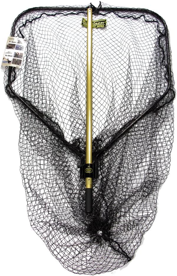 TS116Y Tournament Series Precision Muskie Landing Net - Hoop 36"X38", Length 116",Gold/Black