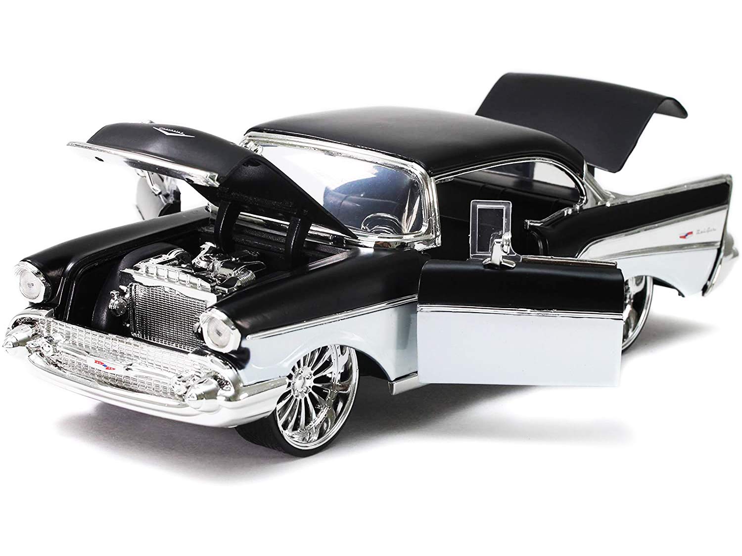 Amazon.com: Jada Toys Bigtime Muscle 1:24 1957 Chevy Bel-Air Die 