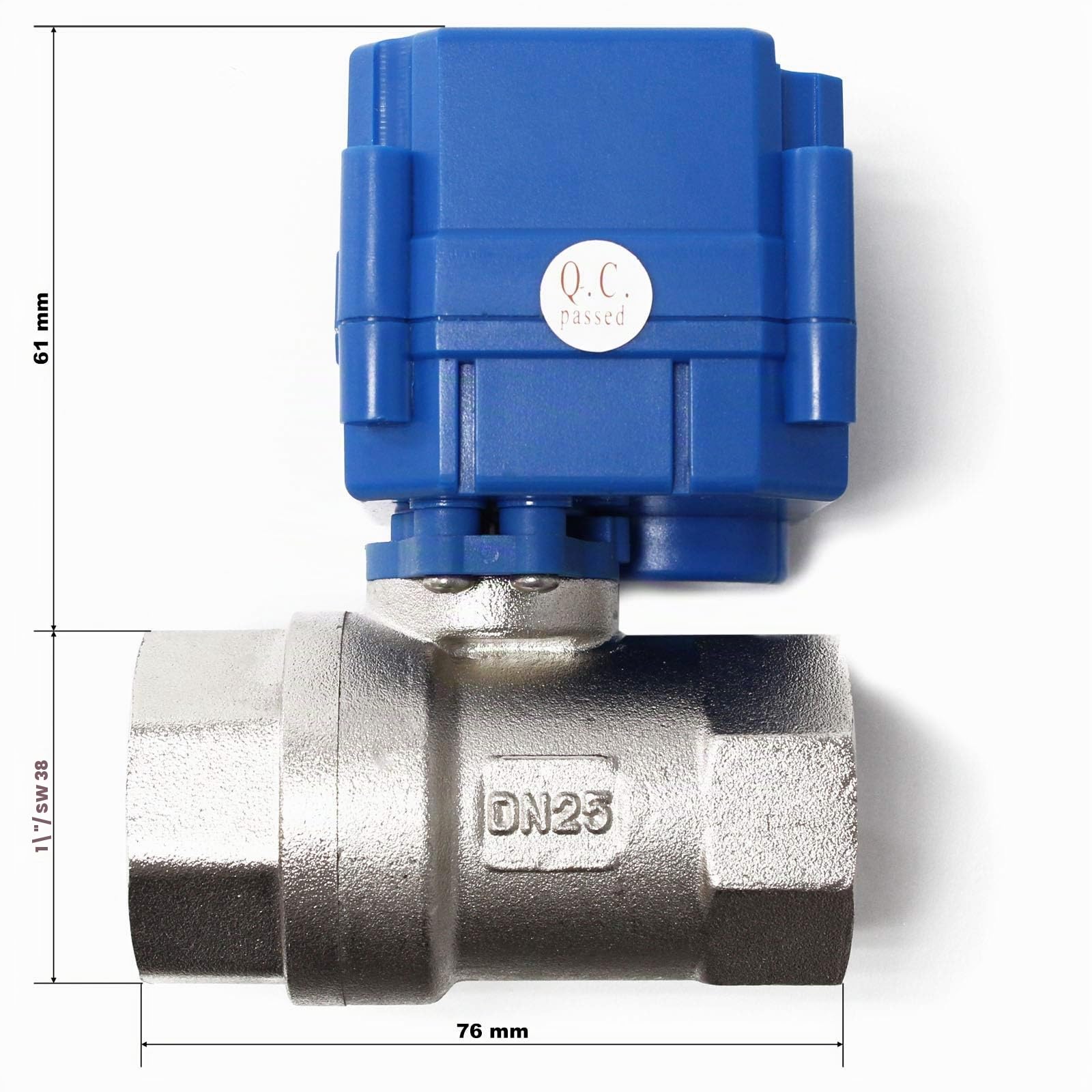 Válvula de bola para aguas residuales autocaravanas/caravanas 12V DC ∅25mm desbloqueo de emergencia