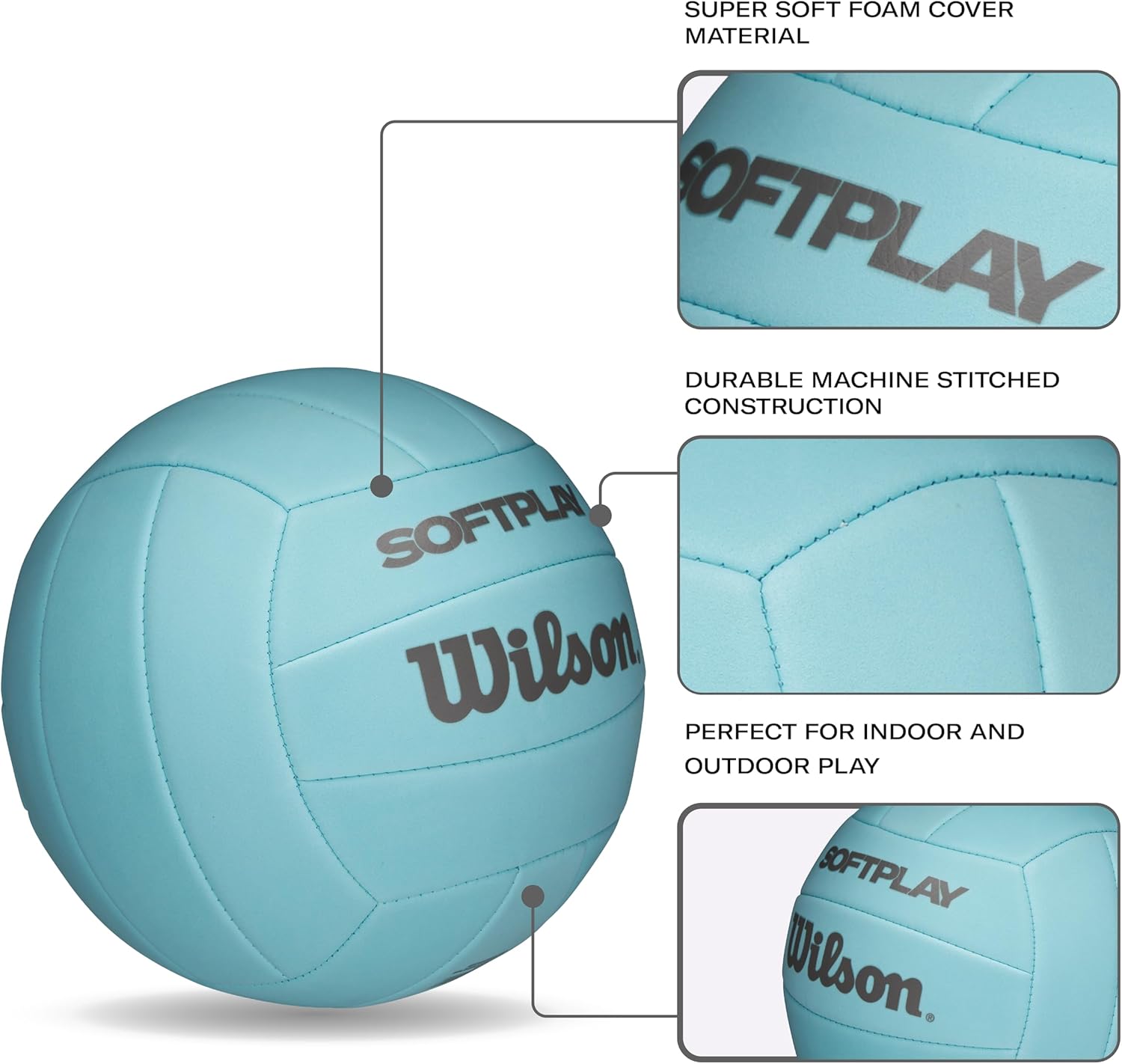 WILSON Soft Play Volleyballs - Official Size
