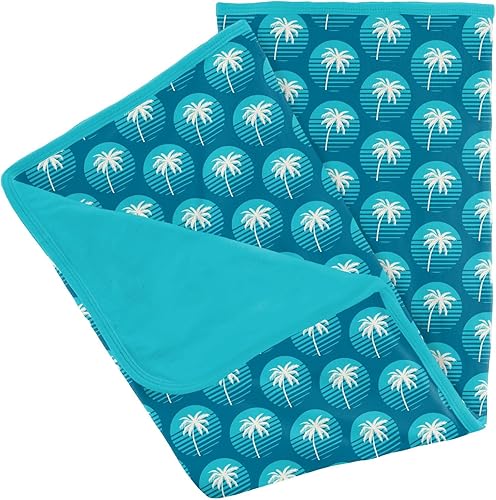 KicKee Pants Manta estampada para cochecito de bebé, suavidad suprema para una manta de bebé definitiva, viscosa de tela de bambú, cómoda manta de