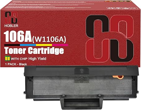 W1106A Toner Cartridges Compatible for HP 106A W1106A Toner Cartridge Work for HP Laser MFP 107a 107w 135a 135w 137fnw Printers, Black