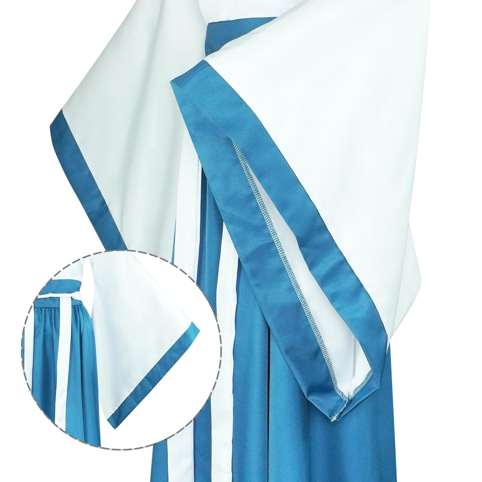 Robe Hanfu Femmes, Ensemble de Costumes Traditionnels Chinois, Brodées Hanfu à Col Croisé pour Cosplay Fête Mariage Spectacle (avec Accessoires)