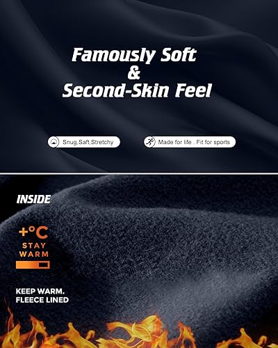 Miniatura 5 de CL convallaria Long Johns - Ropa interior térmica para hombre, forro polar suave, capa base para clima frío, conjunto de regalo