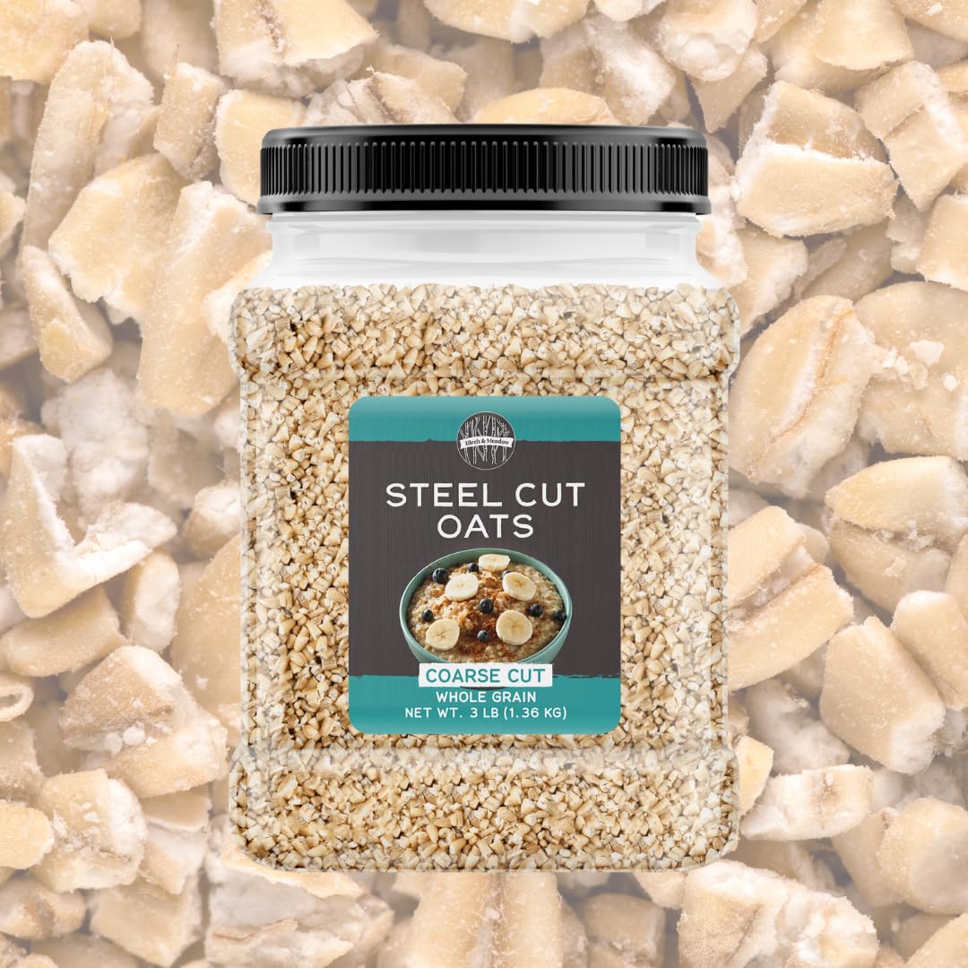Birch & Meadow, Steel Cut Oats, 1,4 kg | Zum Frühstück, Backen und zur Zubereitung von Mahlzeiten