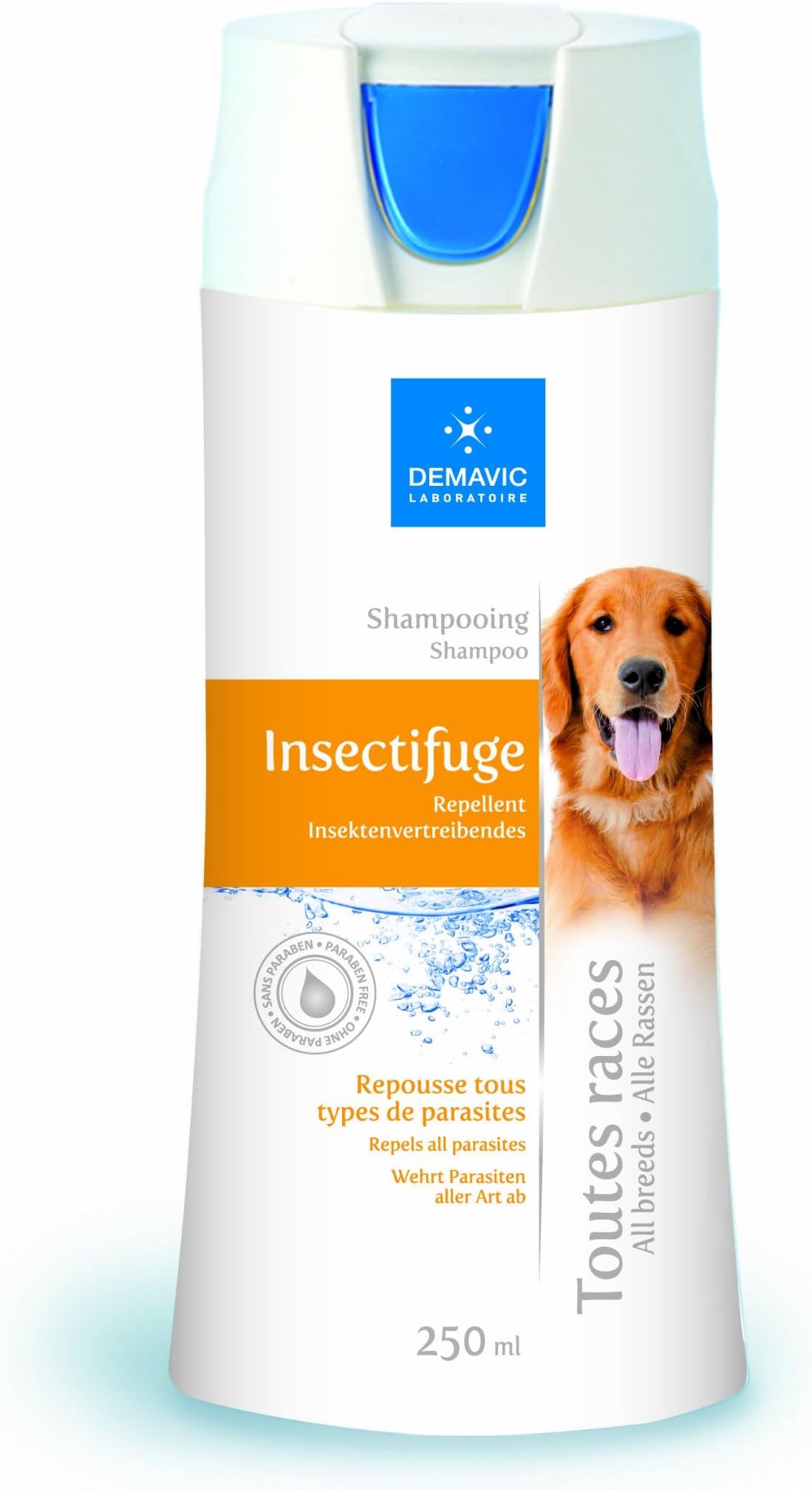 Demavic Laboratoire Flea and Insect Repellent Shampoo, 250 ml