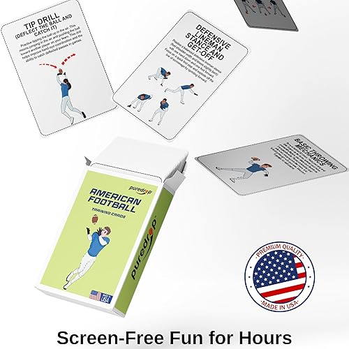 Miniatura 3 de Equipo de Entrenamiento de Fútbol Americano Tarjetas de Entrenador de Ayuda Excelentes Ejercicios de Entrenamiento para Ejercicios de Práctica y