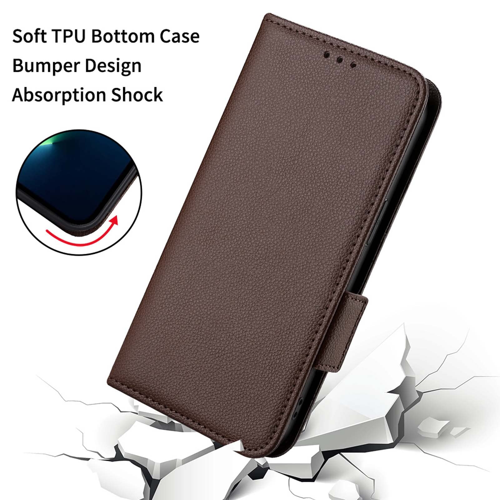 Custodia a Libro per Xiaomi Poco F5 Flip Cover Telefono