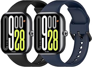 MIJOBS 2 Pieces Bands Compatible with Xiaomi Smart Band 9 Pro & Redmi Watch 5 Silicone Strap Replacement Wristbands for Xiaomi Redmi Watch 5 Sports Straps Mi Band 9 Pro Bracelet