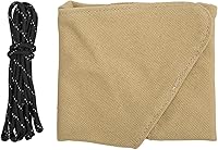 Vista 1 de Taburete de trípode de tela para camping, plegable, portátil, triángulo, hecho a mano, resistente, para barbacoa, fiesta, senderismo (caqui)