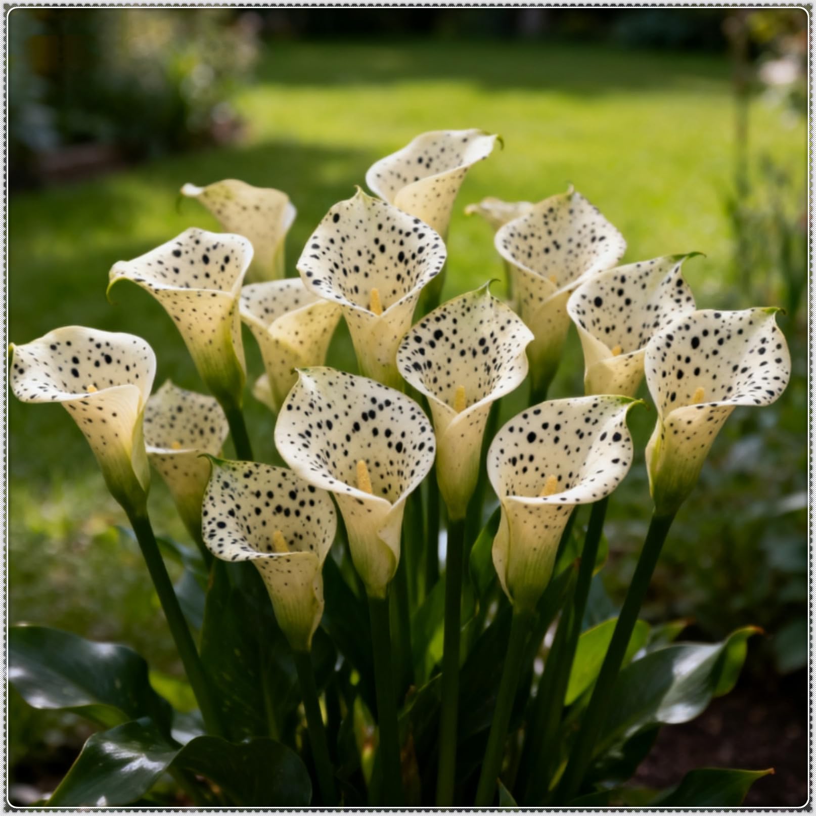 Perennial Calla Lily Bulbs/Easy to Maintain ＆ Easily Pollinated/Grow in Beds, Borders ＆ Patio Pots/Excellent Display-4 Bulbs-E