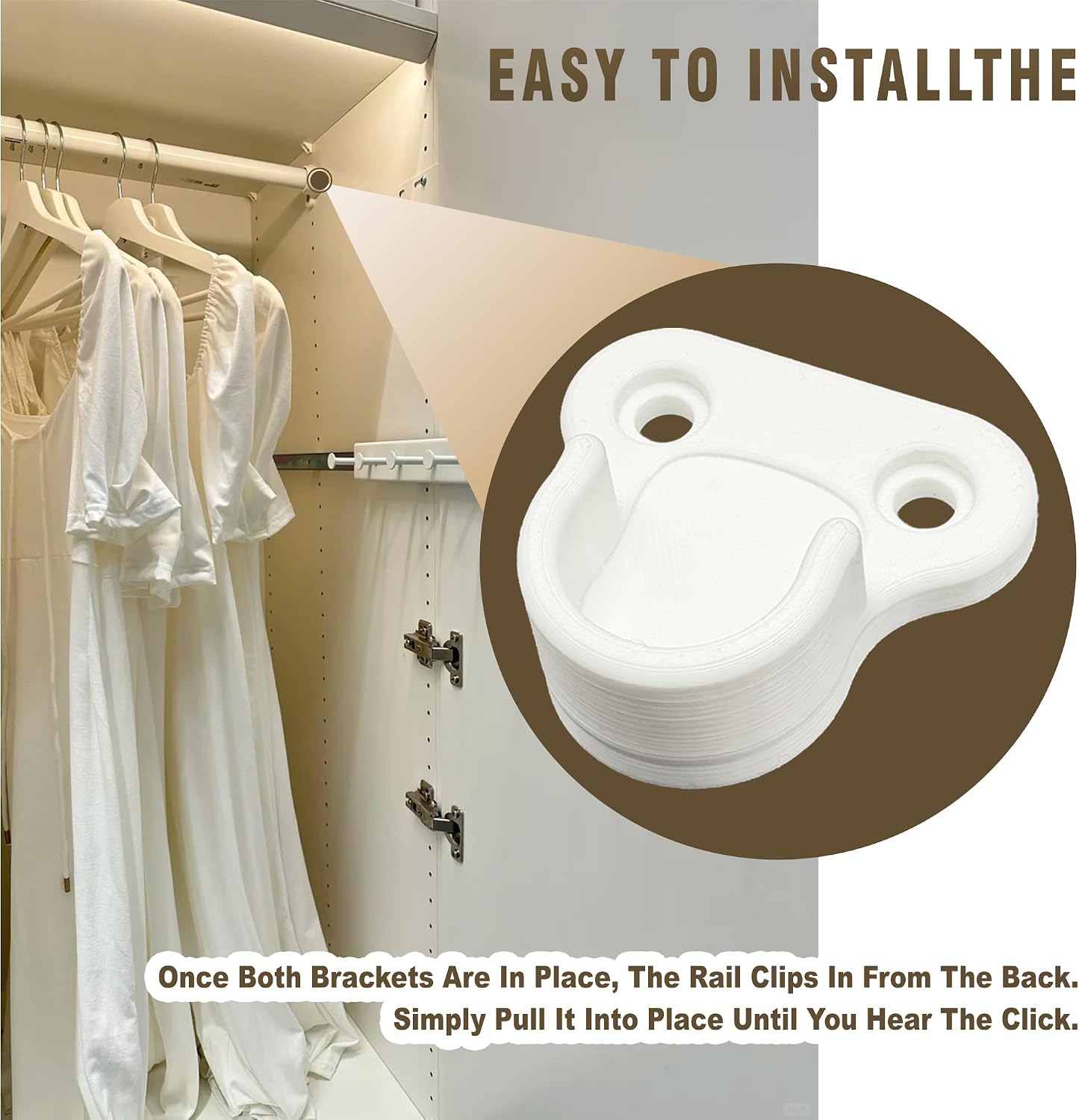 Replacement Brackets Compatible with IKEA Pax Komplement (2pcs)