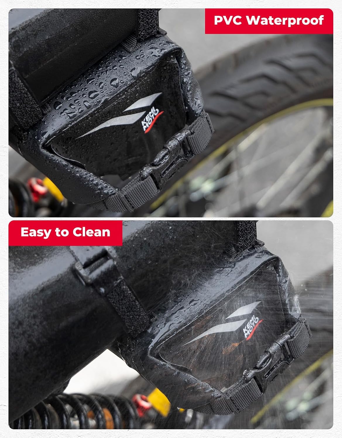 KEMIMOTO Motorcycle Rack Bag Waterproof Luggage Bag Compatible with Surron Talaria Electric Dirt Bike 1.5L