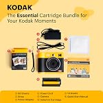 KODAK Mini Shot 4 ERA 4PASS 2-in-1 Instant Camera and Photo Printer (4x4) (Camera + 68 Sheets (8 Initial Sheets + 60 Sheets Pack), Black)