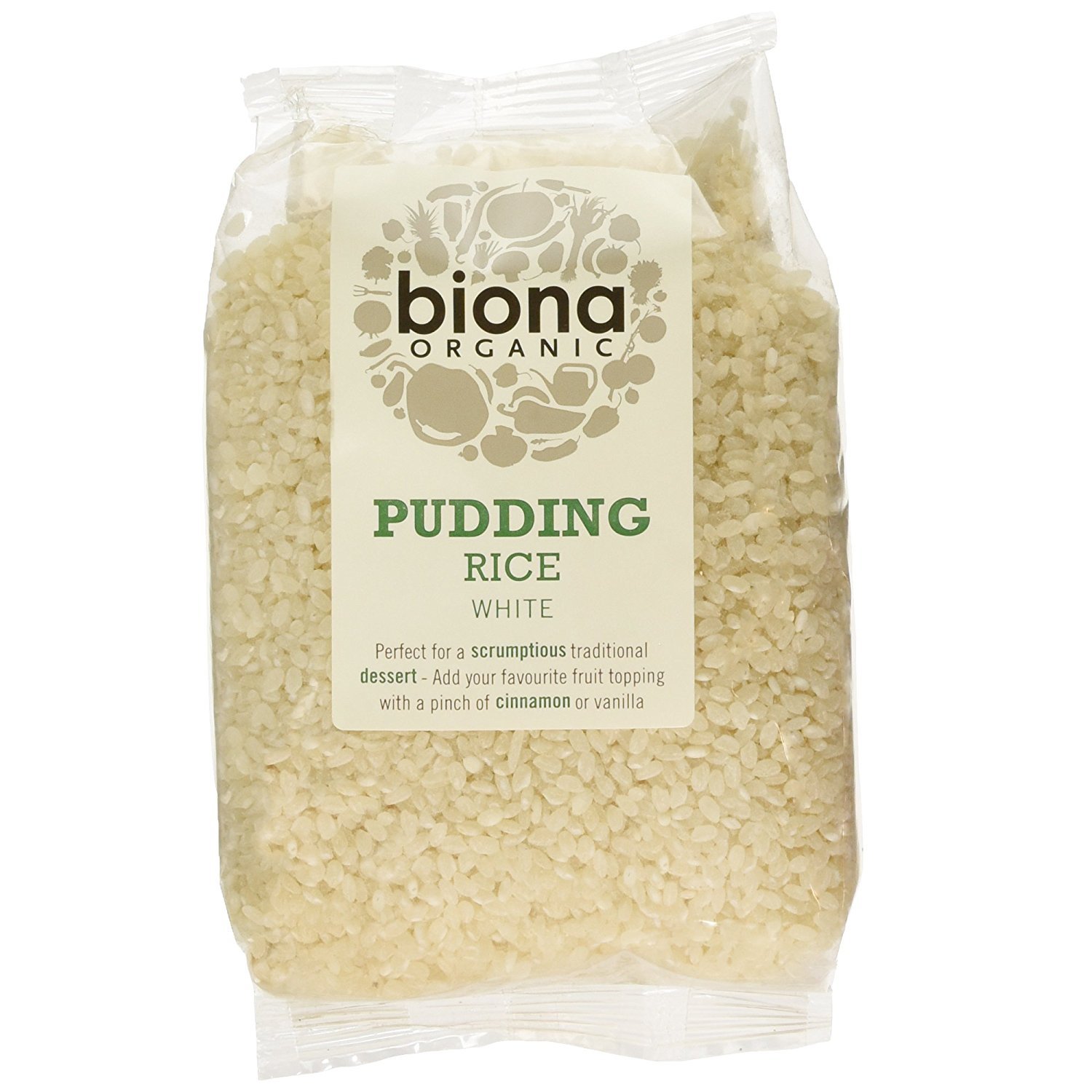 Organic white pudding rice