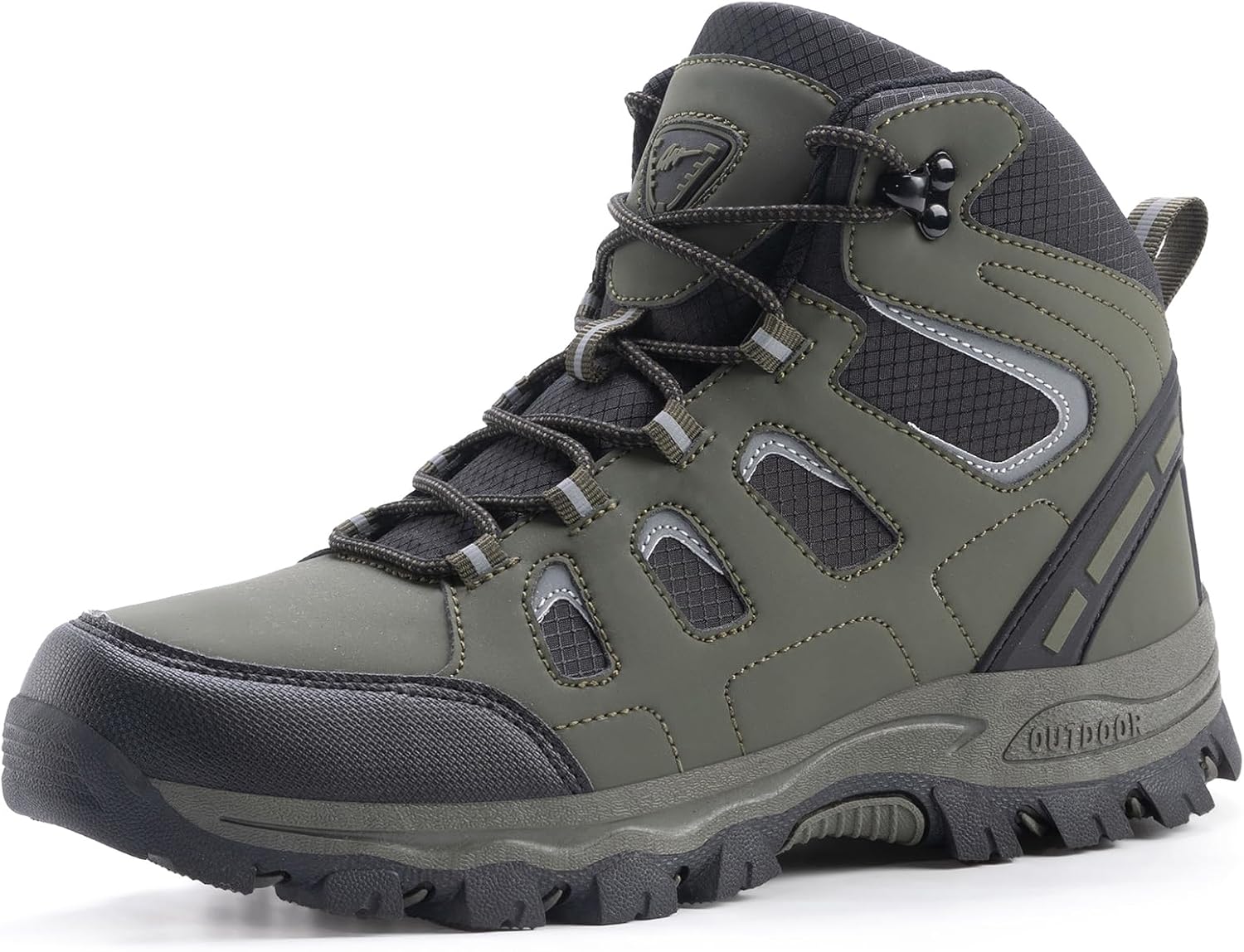 Lightweight Waterproof Hiking Shoes for Men,Anti-Slip Trail Sneakers with Durable Toe Protection,Breathable Outdoor Trekking Shoes for Mountain,Trail,Camping,All-Day Comfort