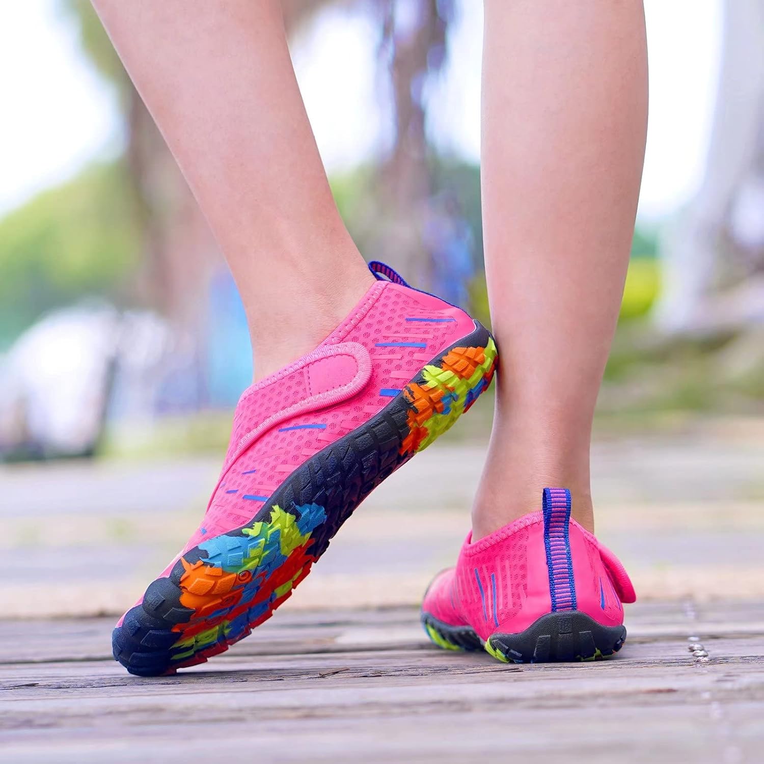 Vista 5 de CIOR Zapatos acuáticos para niños y niñas, tenis deportivos acuáticos, ligeros, deportivos de secado rápido (bebéniño pequeñoniño grande)