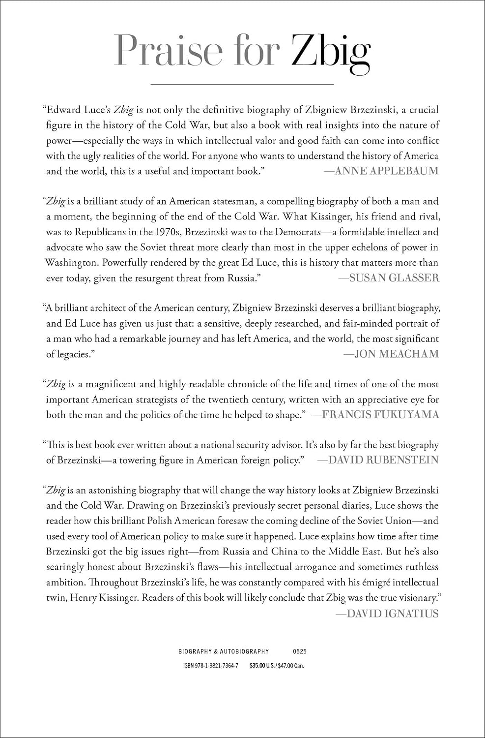 Zbig: The Life of Zbigniew Brzezinski, America's Great Power Prophet