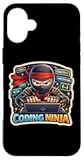 Coding Ninja Funny Coder Programmer Computer Engineer IT Fun Case for iPhone 16 Plus