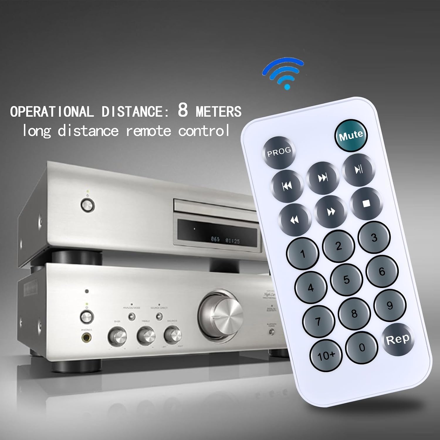 RETROSUN Replacement Remote Control for Retekess TR621 CD and Cassette Player Combo, Portable Boombox CD Player image 2