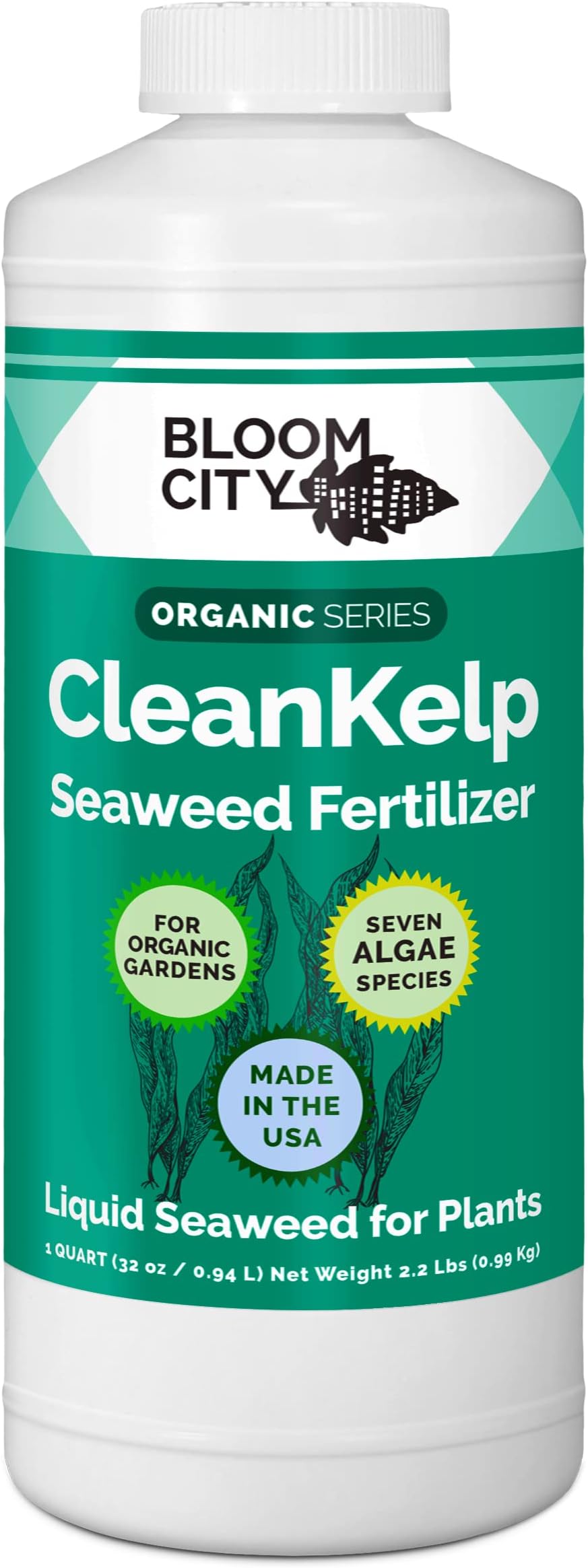 Seaweed and Kelp Fertilizer – Liquid Seaweed Supplement for Stronger Roots, Faster Growth & Improved Stress Tolerance, 32 oz