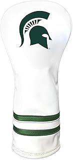 Team Golf NCAA White Vintage Fairway Golf Club Headcover, Form Fitting Design, Retro Design