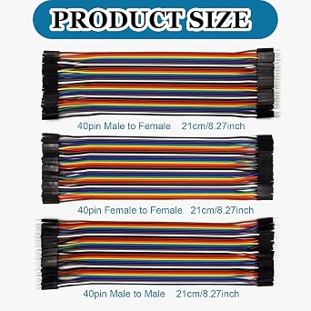 Multicolored Dupont Wire,DupontBreadboard RibbonCable,Compatible forArduino