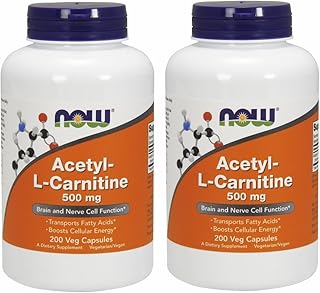 [海外直送品] ナウフーズ　【2個セット】　 お得サイズ　アセチルＬ－カルニチン 500mg 200粒Acetyl-L Carnitine 5...