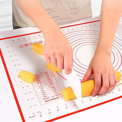 Miniatura 4 de Juego de 5 herramientas para pizza, incluye rodillo de masa y acoplador y alfombrilla de masa de silicona y cortador de masa, cortador de masa que