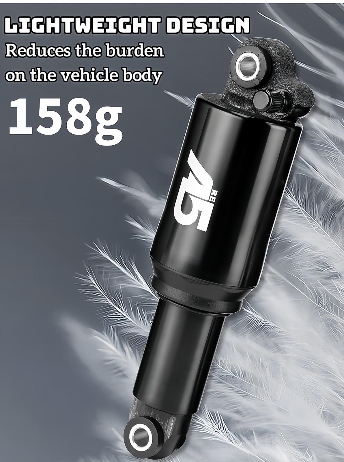 Amortiguador Trasero De Presión De Aire para Bicicleta De Montaña, 125/150/165/190 Mm, Vejiga Trasera para Bicicleta De Montaña, Amortiguador Plegable para Bicicleta De Montaña