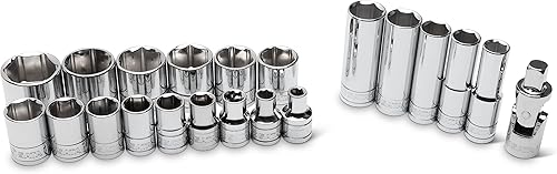 Miniatura 6 de SATA 25 Pc. 12" Dr. 6 Pt. Juego de bandejas de zócalos, SAE - ST09528