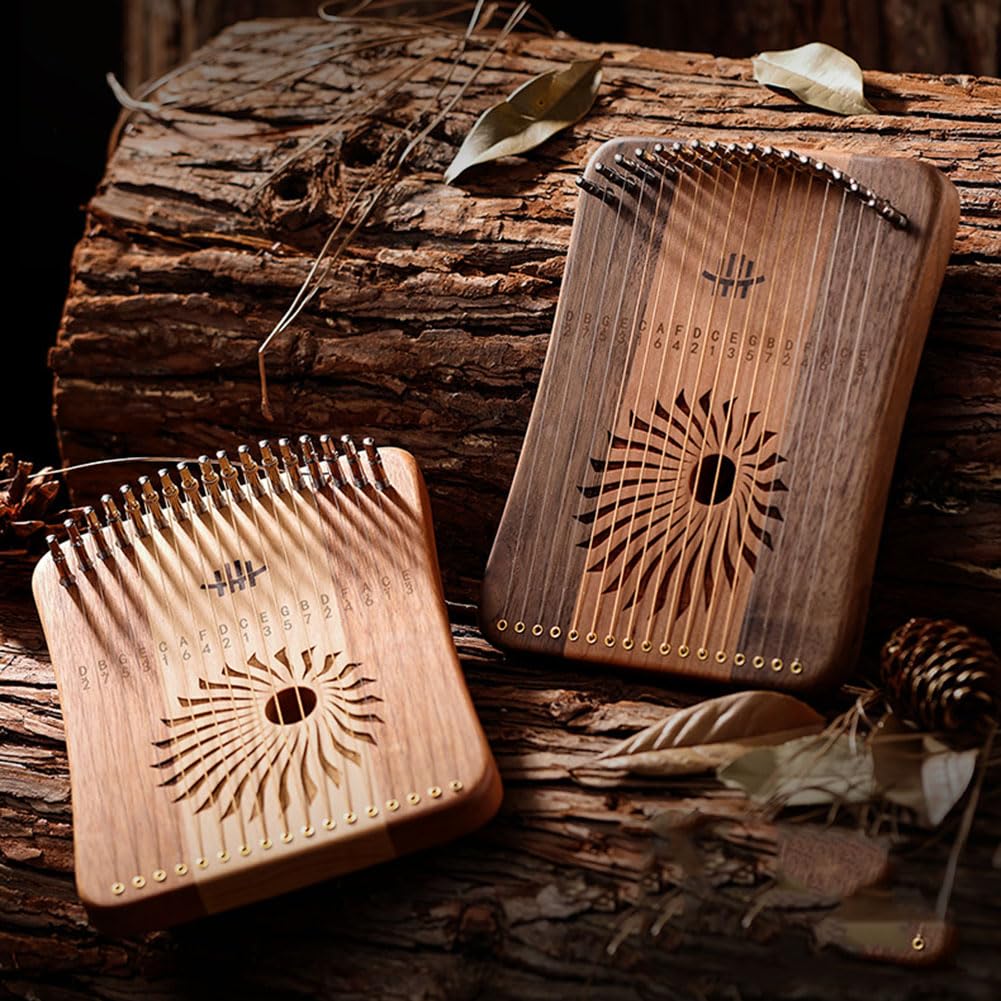 Lyre Harp 31Saiten-Fingerspiel-Harfe mit Stimmschlüssel, Extraktsaiten, Pickbag