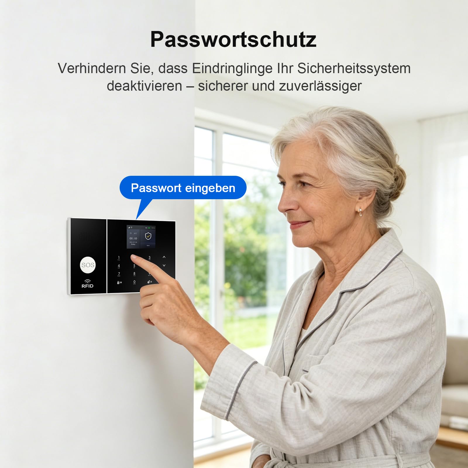 4G/WLAN Alarmanlage Haus mit Außenkamera, 25-teiliges Sicherheitssystem für Haus mit Sirene, PIR-Bewegungsmeldern, Fenster-/Türsensor, Fernbedienungen, Kompatibel mit Google Assistant