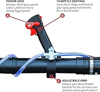 Vista 6 de Mochila turbo Tomahawk Power con nebulizador para mosquitos, soplador de hojas con tanque de 14 litros para control de plagas