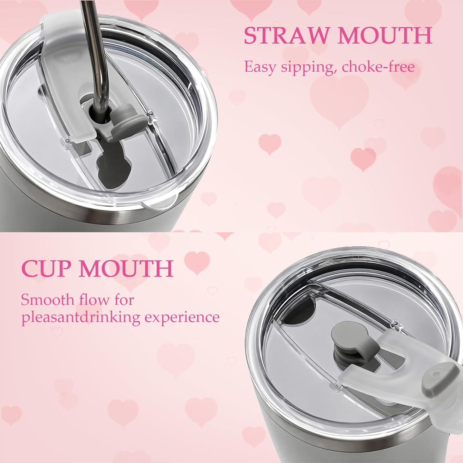 Custom Tumbler Personalized with Name Photo Stainless Steel Insulated Coffee Mug Valentine's Day Gift for Couples Boyfriend Girlfriend Travel Cup (20oz) - Image 5