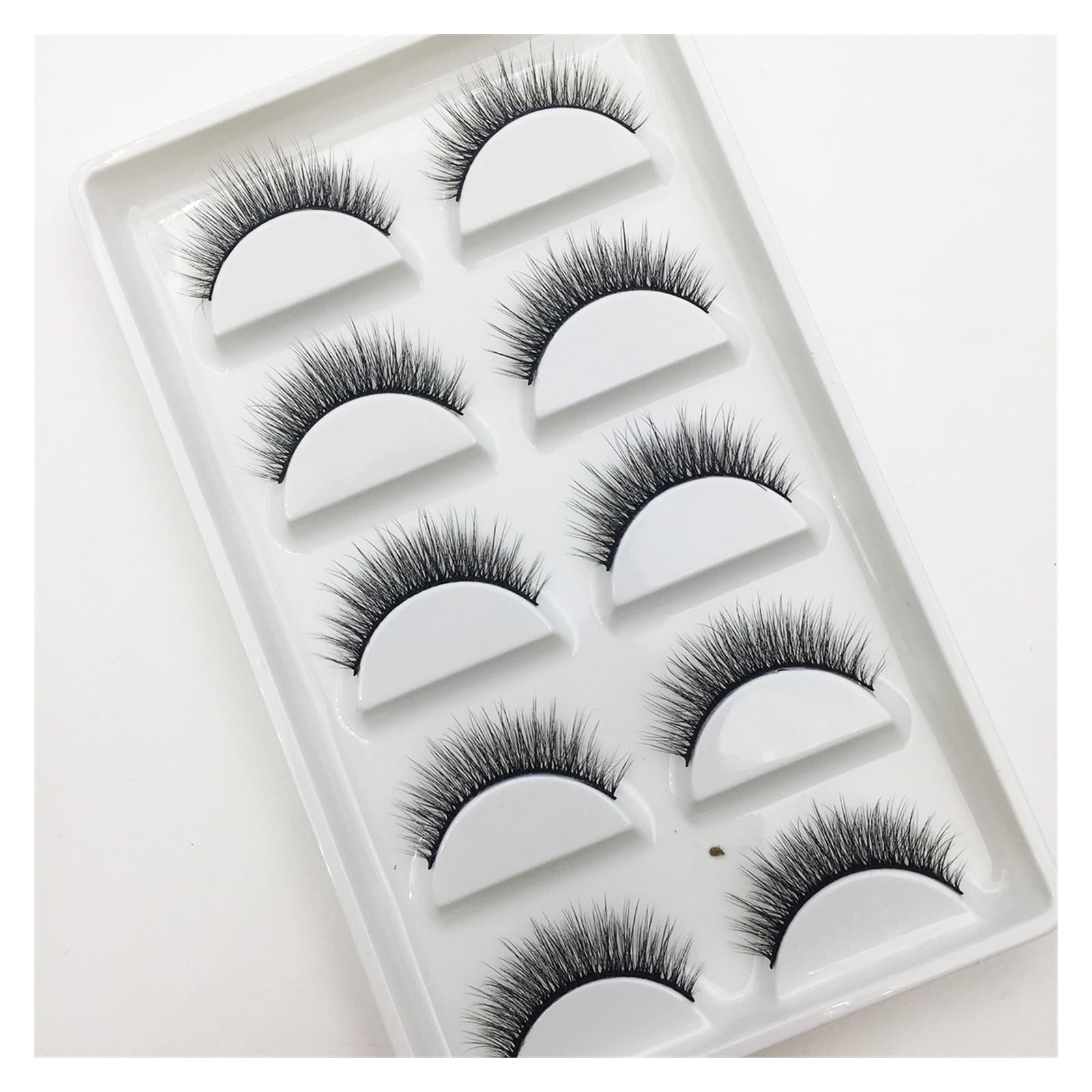 UAMOU 16 stylów 10/50 pudełek 3D rzęsy z norek naturalny krzyż sztuczne rzęsy długi niechlujny makijaż rzęsy Faux Cils Maquillaje Cheerfully (Color : 5Pairs H 12, Size : 10Boxes 50Pairs)