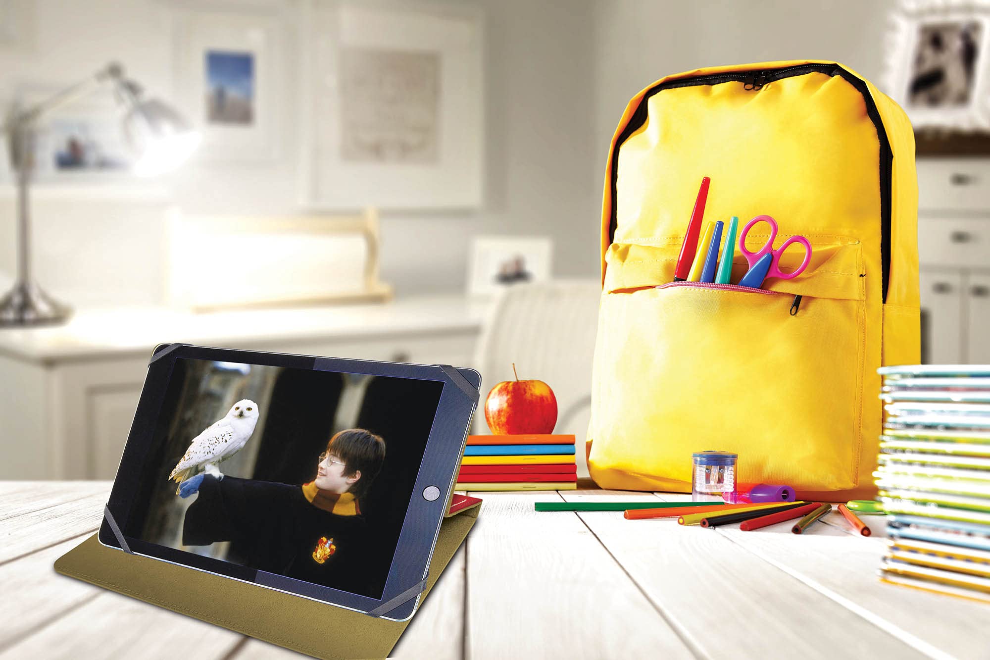 Lexibook MFP100HP Harry Potter-7 do 25.4 cm Uniwersalny Stojak dla Dzieci, Kompatybilny z Samsungiem, iPadem i Innymi Tabletami 17.8-25.4 cm, Kreskówka
