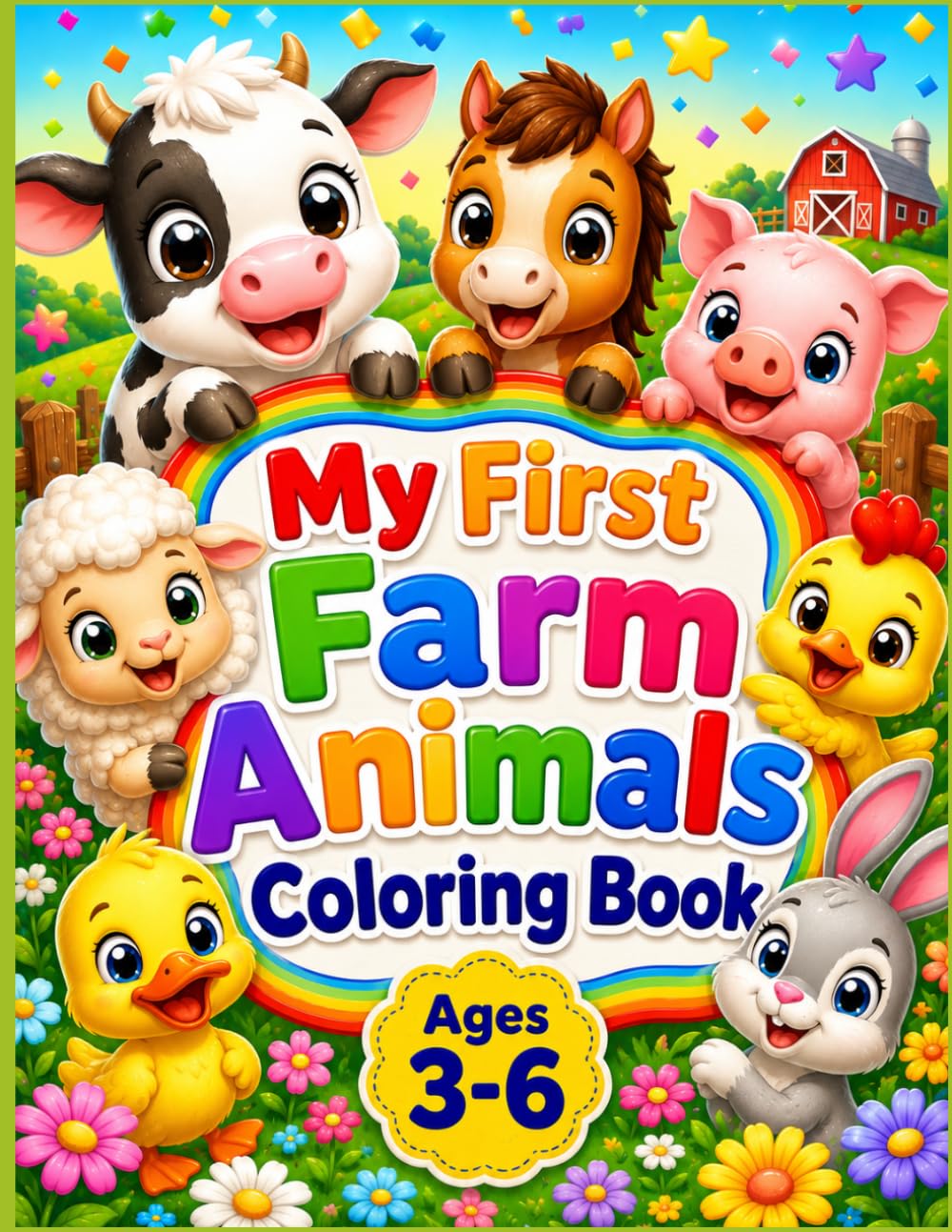 My First Farm Animals Coloring Book