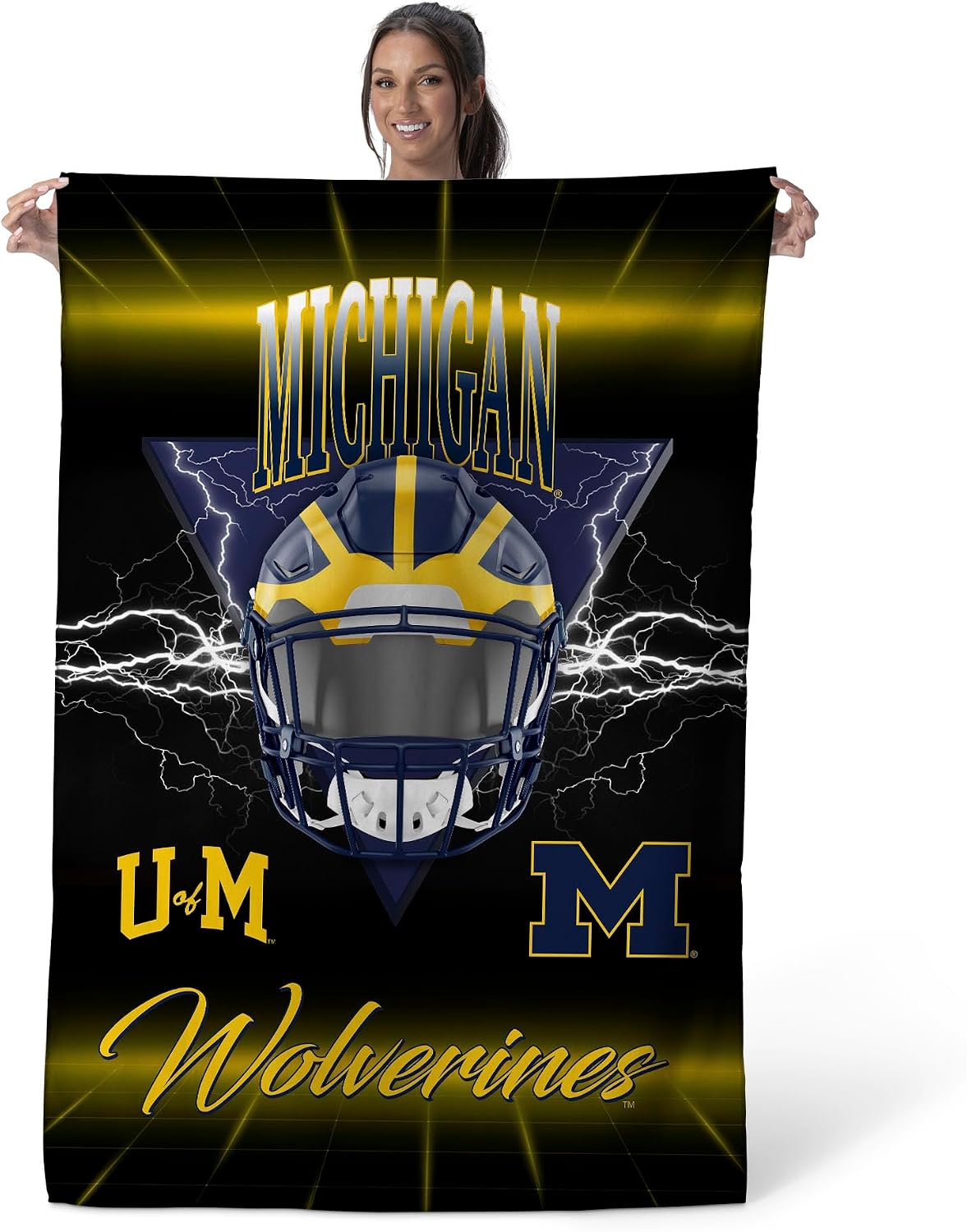 Northwest NCAA Michigan Wolverines Electrode Wall Hanging 40x57 inches