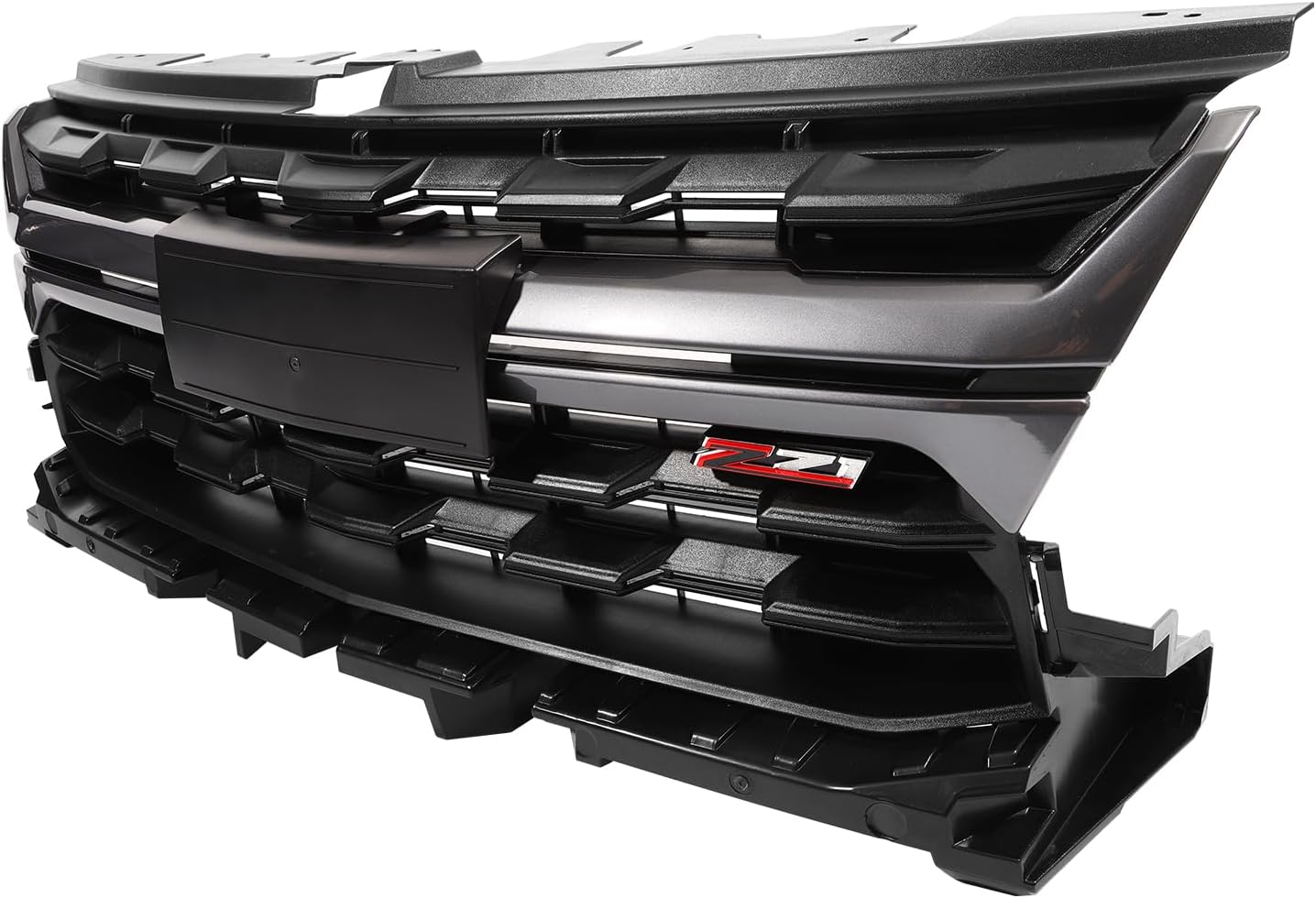 ZXMOTO Fit For Chevrolet Colorado 2021-2022 Front Bumper Grille Assembly,Grey,Replaces OE 84896827, 84896828