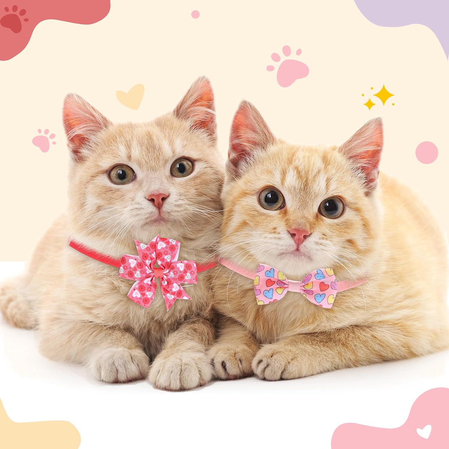 40 corbatas para perro para el día de San Valentín, corbatas para perros, accesorios para gatos, corbatas para perros, collar ajustable, aseo de 40 corbatas para perro para el día de San Valentín, corbatas para perros, accesorios para gatos, corbatas para perros, collar ajustable, aseo de