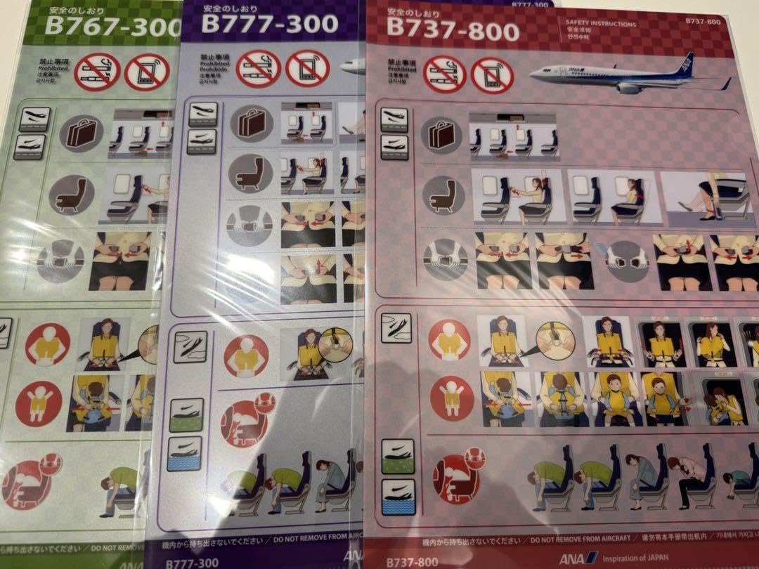 Amazon.co.jp: ANA安全のしおり クリアファイル : 文房具・オフィス用品