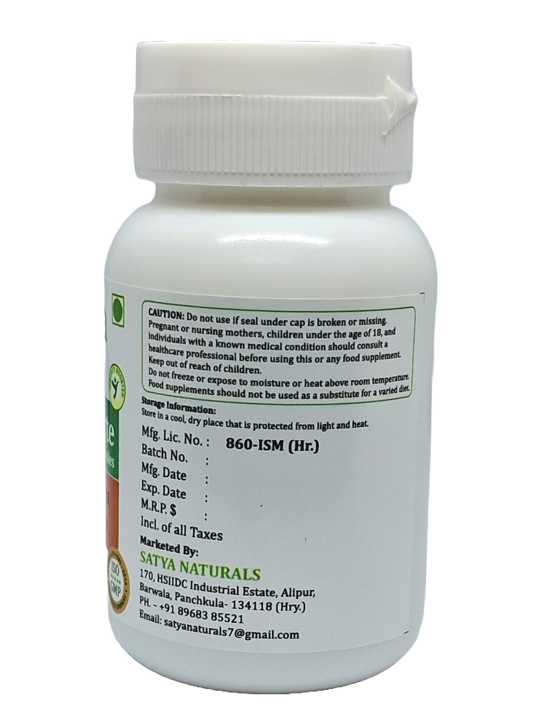 Gurmar (Gymnema Sylvestre) Extract Capsules | 100% Herbal & High Potency | 500 mg. | Supports Sugar Metabolism & Wellness | Pack of 60 Veg. Capsules — Amazon image 3